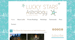 Desktop Screenshot of luckystarsastrology.com