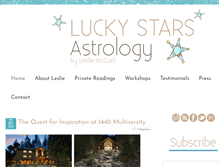 Tablet Screenshot of luckystarsastrology.com